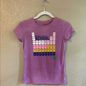 Cat & Jack Purple Short Sleeve Tee with Periodic Table Design
